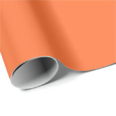 Papier Cadeau Couleur unie orange brûlé (Coin rond)