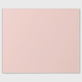 Papier Cadeau Couleur unie rose pâle blush (Plat)