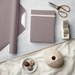 Papier Cadeau Couleur unie Rouge ardoise cannelle