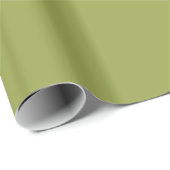 Papier Cadeau Couleur unie : vert avocat (Coin rond)