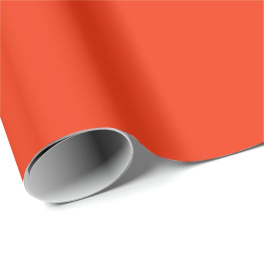 Papier Cadeau Couleur Vermillion (Coin rond)
