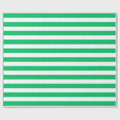 Papier Cadeau Couleur verte rayée (Plat)