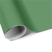 Papier Cadeau Couleur verte solide (Coin rond)