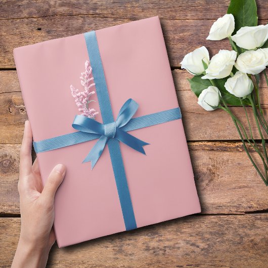 Papier Cadeau Couleur vive Rose | Classique | Élégant