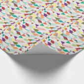 Papier Cadeau Couleurs Abstraites Damask (Coin)