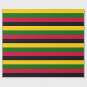 Papier Cadeau Couleurs africaines - Grandes Motifs (Plat)
