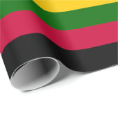 Papier Cadeau Couleurs africaines - Grandes Motifs (Coin rond)