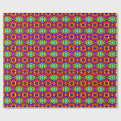 Papier Cadeau Couleurs arc-en-ciel Patchwork Motif de répétition (Plat)