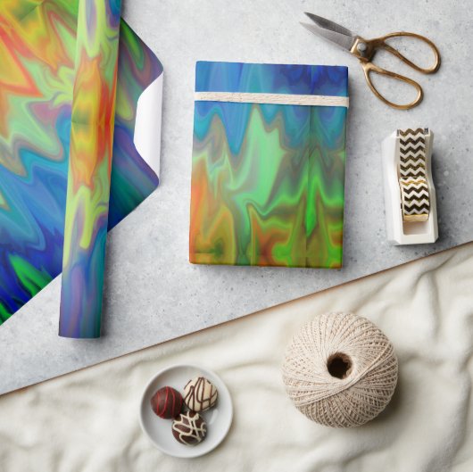 Papier Cadeau Couleurs Ardentes (Artisanat)
