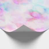 Papier Cadeau Couleurs Barbe à Papa Fête d'anniversaire Glamour (Coin)