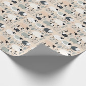 Papier Cadeau Couleurs beiges mignonnes Pastel (Coin)