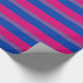 Papier Cadeau Couleurs bisexuelles de drapeau de LGBT (Coin)