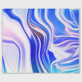 Papier Cadeau Couleurs bleues douces (Plat)