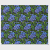 Papier Cadeau Couleurs Bleues - L'Hydrangée Bleue (Plat)