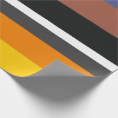 Papier Cadeau Couleurs chaudes Rectangles horizontales familière (Coin)