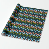 Papier Cadeau Couleurs Chevron (Déroulé)