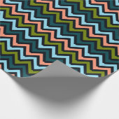 Papier Cadeau Couleurs Chevron (Coin)