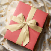 Papier Cadeau Couleurs classiques - Rouge doux - Rouleau solide