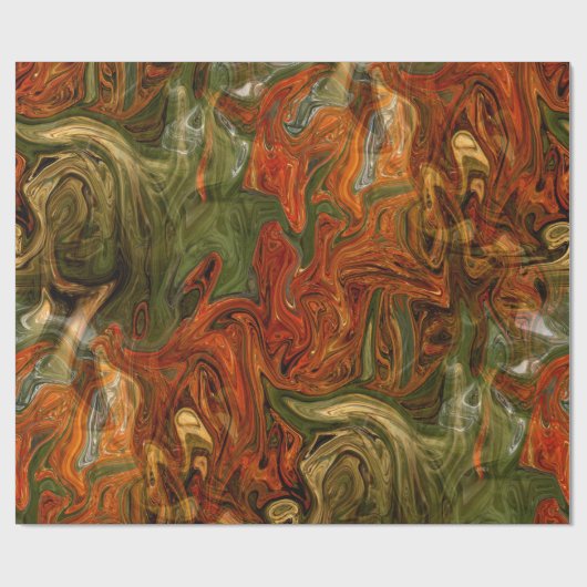 Papier Cadeau Couleurs d'automne... (Plat)