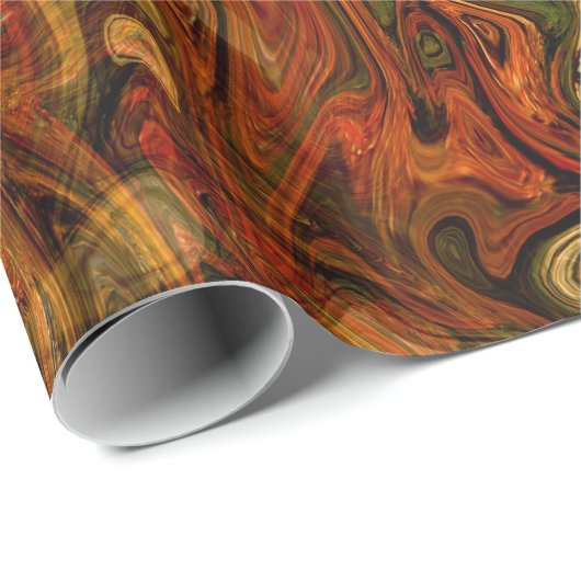 Papier Cadeau Couleurs d'automne... (Coin rond)