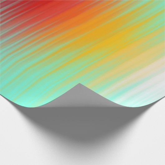 Papier Cadeau Couleurs de champ plasma de rentrée spatiale Abstr (Coin)