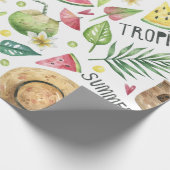 Papier Cadeau Couleurs de fille plage détente (Coin)