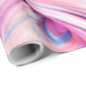 Papier Cadeau Couleurs de licorne (Coin rond)