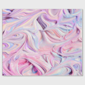 Papier Cadeau Couleurs de licorne (Plat)