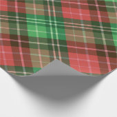 Papier Cadeau Couleurs de Noël plaid motif (Coin)