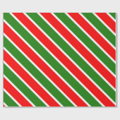 Papier Cadeau Couleurs de Noël Rouge Blanc Vert Trending Modèle (Plat)