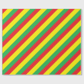 Papier Cadeau Couleurs de Rasta (Plat)