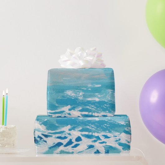 Papier Cadeau Couleurs d'eau peintes (Cadeaux de fête)