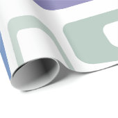 Papier Cadeau Couleurs d'hiver (Coin rond)