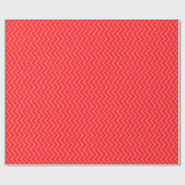 Papier Cadeau Couleurs DIY Chevron Zigzag Rose Orange (Plat)