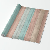 Papier Cadeau Couleurs du bois de plage (Déroulé)