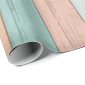 Papier Cadeau Couleurs du bois de plage (Coin rond)