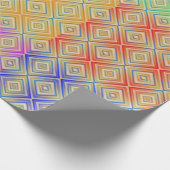 Papier Cadeau Couleurs Du Motif Diamant Alternative Rainbow (Coin)