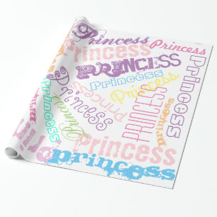 Papier Cadeau Couleurs en pastel nommées personnalisées