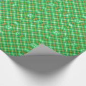 Papier Cadeau Couleurs irlandaises Tartan Motif (Coin)