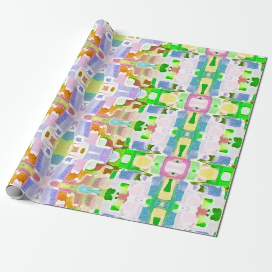 Papier Cadeau Couleurs kaléidoscopiques (Déroulé)