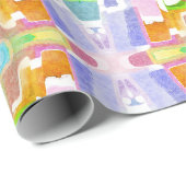 Papier Cadeau Couleurs kaléidoscopiques (Coin rond)