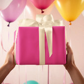 Papier Cadeau Couleurs modernes Neon Rose Purple Papier Envelopp