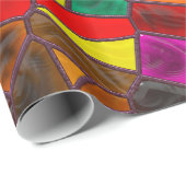 Papier Cadeau Couleurs Moody Vitrage (Coin rond)