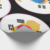 Papier Cadeau Couleurs Nationales De Corée Du Sud
