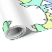 PAPIER CADEAU COULEURS PASTEL (Coin rond)