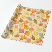 Papier Cadeau Couleurs Pastel d'Automne (Déroulé)