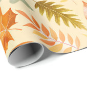 Papier Cadeau Couleurs Pastel d'Automne (Coin rond)