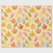 Papier Cadeau Couleurs pastel d'automne 02 (Plat)