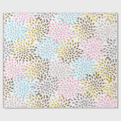 Papier Cadeau Couleurs pastel motif de starburst abstrait (Plat)