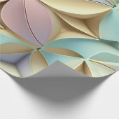 Papier Cadeau Couleurs pastel motif effet 3D (Coin)
